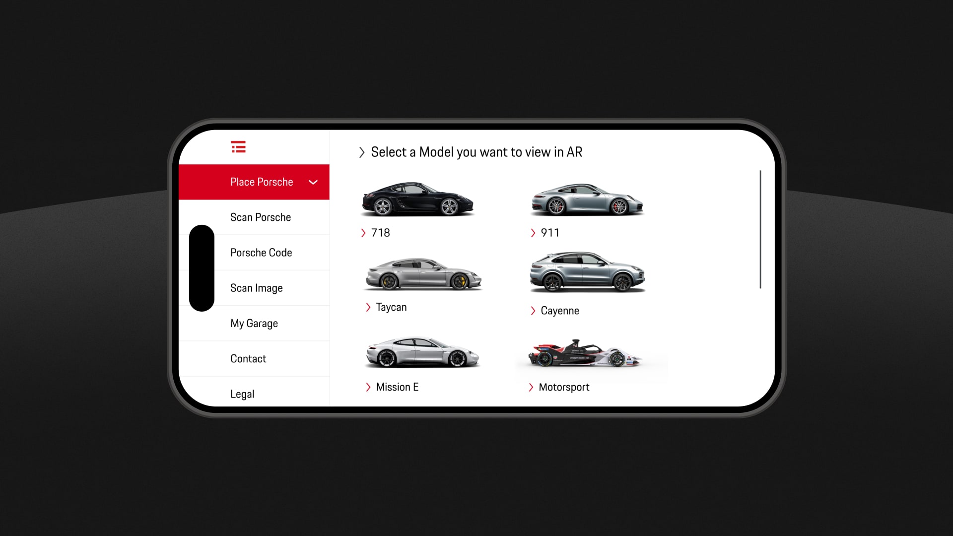 Porsche Augmented Reality Application