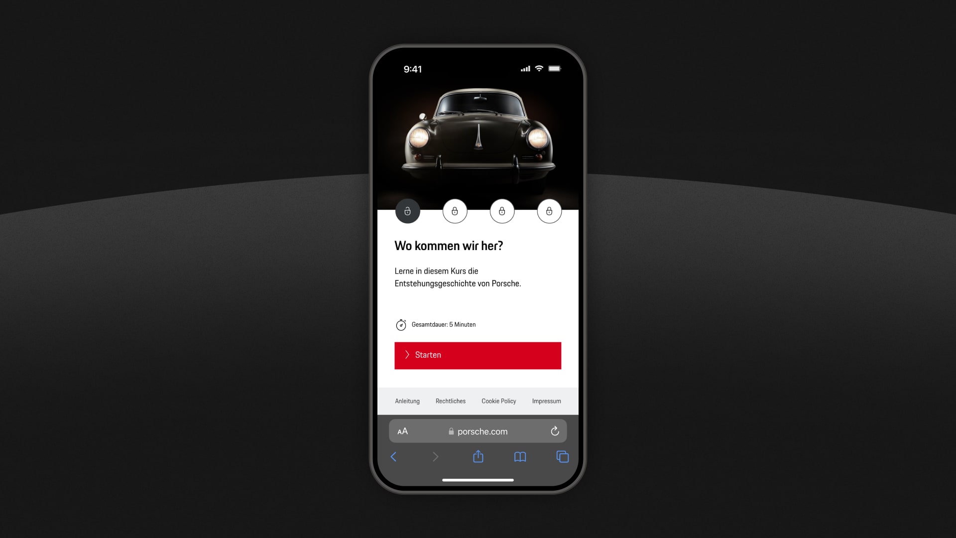 Porsche Brand Academy AR Application